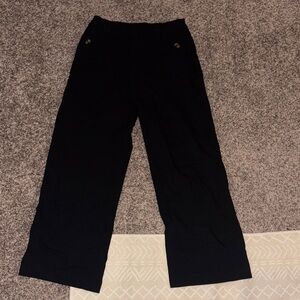 Black Wide-Leg Pants